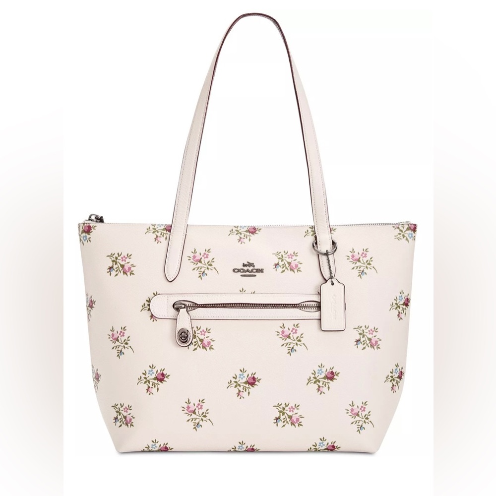 Taylor Cross Stitch Floral Print Small Tote! Perfect to travel